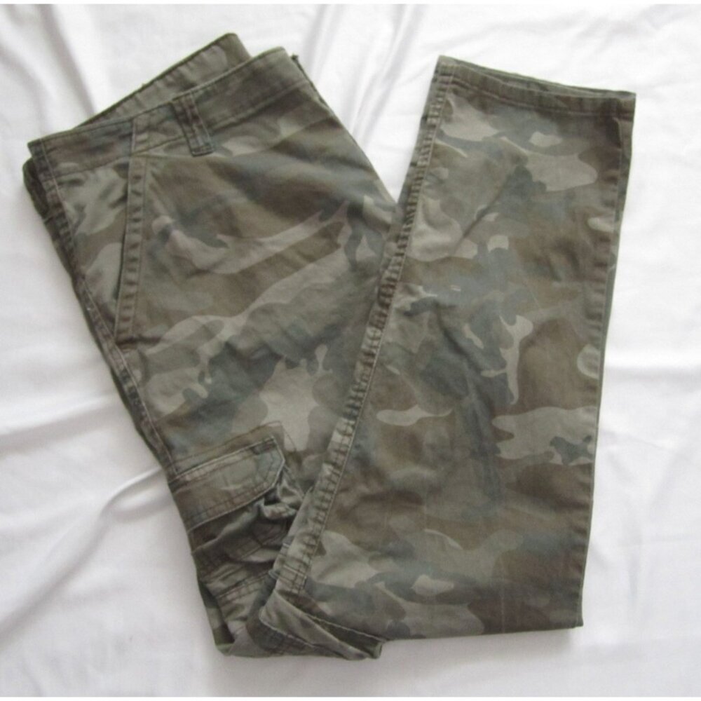 Men Wrangler Regular Taper Cotton Camo Pants Sz 40x30 (MP434)